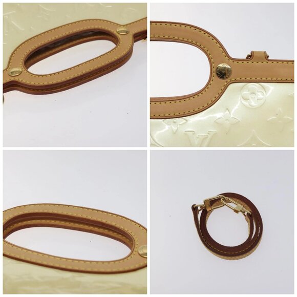 LOUIS VUITTON Monogram Vernis Roxbury Drive Hand Bag Perle M91374 LV Auth BA3610 - Picture 16 of 16